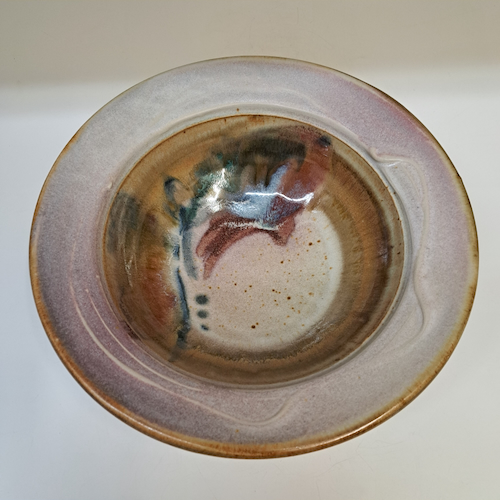 #260214 Serving Bowl Pale Violet Absract $22 at Hunter Wolff Gallery